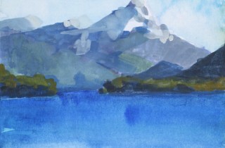 Plein Air Painting by Antrese Wood: Lago Espejo